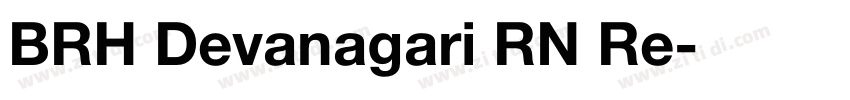 BRH Devanagari RN Re字体转换
